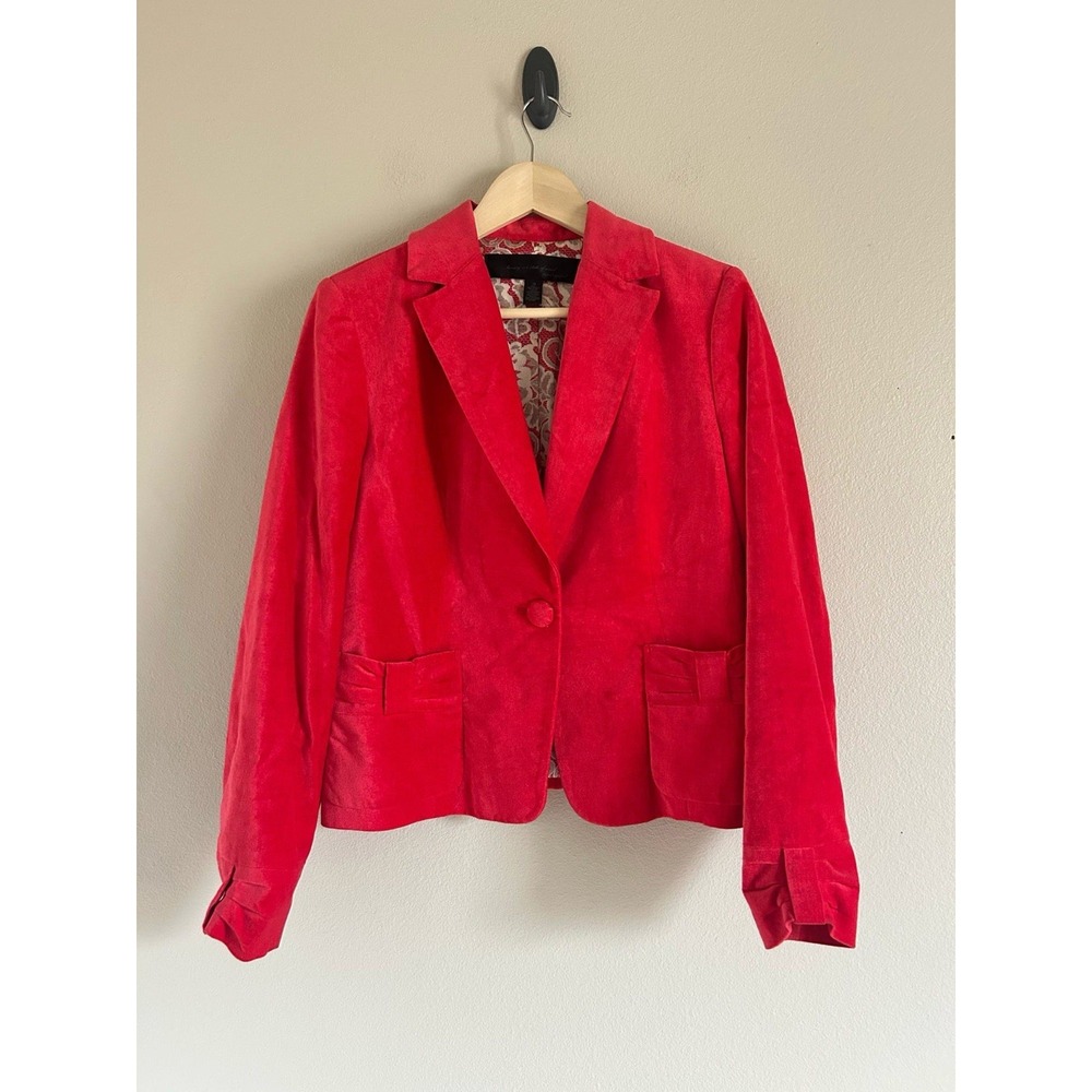 Apostrophe Womens Suit Jacket Pink Pocket Notch Lapel Buttons Lined Blazer 10‎